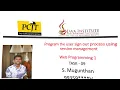 Web Program the user sign out process using session management