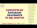 Concepts of Database Snapshots SQL Server Database Design SQL Talks by VINEET