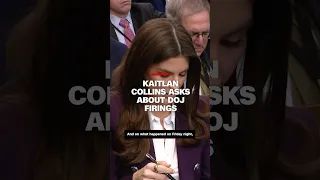 Kaitlan Collins asks about DOJ firings