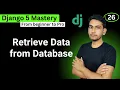 Retrieve Data from Database Table in Django 5