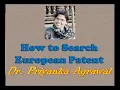Largest search website for european patent part-8 A step-by-step guide for espacenet database
