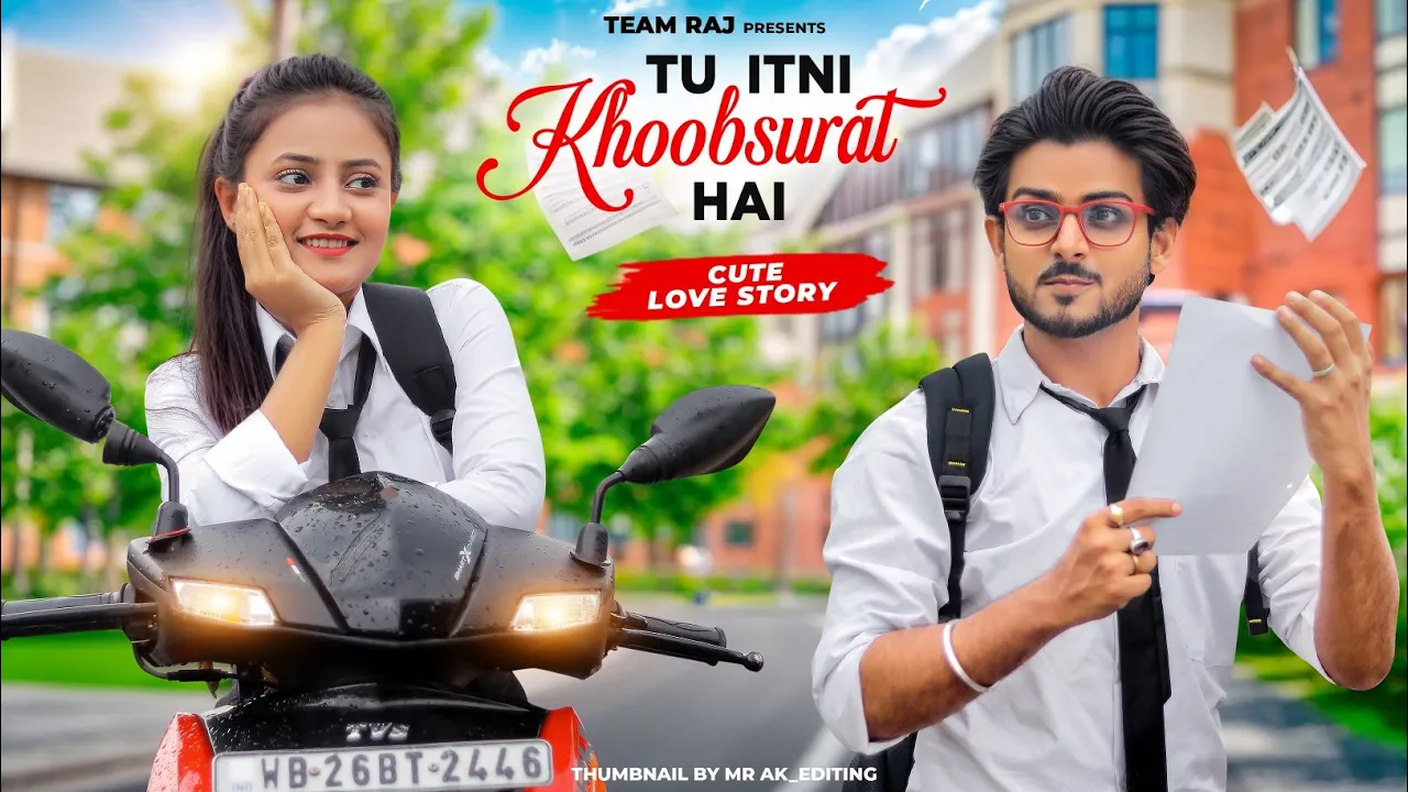 Tu Itni Khoobsurat Hai | Cute School Love Story | New Hindi Songs 2024 | Team Raj