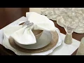 DINING ROOM DECORATING IDEA NAPKIN FOLDING TUTORIAL