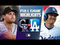 ROCKIES vs DODGERS Full Game Highlights July 7 2026 MLB Season