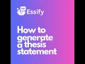 AI thesis statement generator