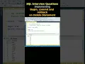 SQL Interview Questions Delete statement with Commit and Rollback