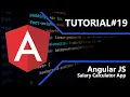 Angular JS Salary Calculator Tutorial