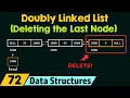 Doubly Linked List Deleting the Last Node
