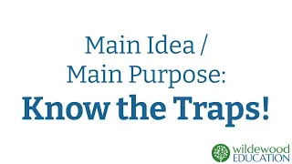 SAT Digital ELA Main Idea and Main Purpose Questions
