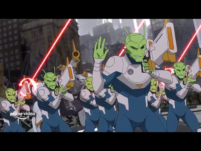 Invincible | S1, E2 | Clip 'Omni-Man distrugge il Pianeta Flaxan'