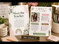 Editable Meet the Teacher Template All About My Teacher Back to School Printable for Teachers