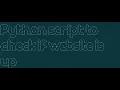 Python Script to check if the website is up using Requests BeautifulSoup4 send email if its down