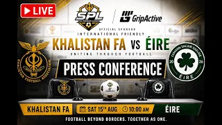 Press Conference for upcoming international friendly FOOTBALL MATCH between Khalistan FA and CSG