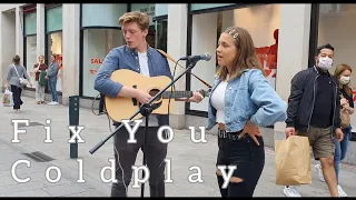 Download How UNIQUE is this guys VOICE | Fix You - Coldplay | Allie Sherlock \u0026 Dylan Harcourt MP3