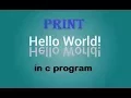 C Programming Tutorial First C program Hello world example How to write hello world in c program