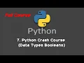 7 Python Crash Course Data Types Booleans