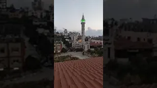 اذان المغرب و تكبيرات عيد الفطر طولكرم 