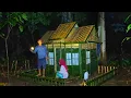 Lagu Camping hujan deras||membangun shelter dihutan belantara bersama istri berburu ikan disungai