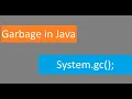 Garbage collection and finalize in java sinhala