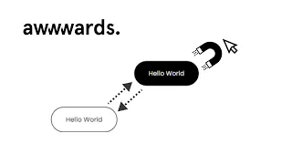 Create Magnetic DOM Element with Vanilla JS Awwwards Effects Recreated - Episode