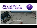 How to make a carousel in bootstrap image slider Bootstrap 4 Tutorial for beginners Hindi - 8