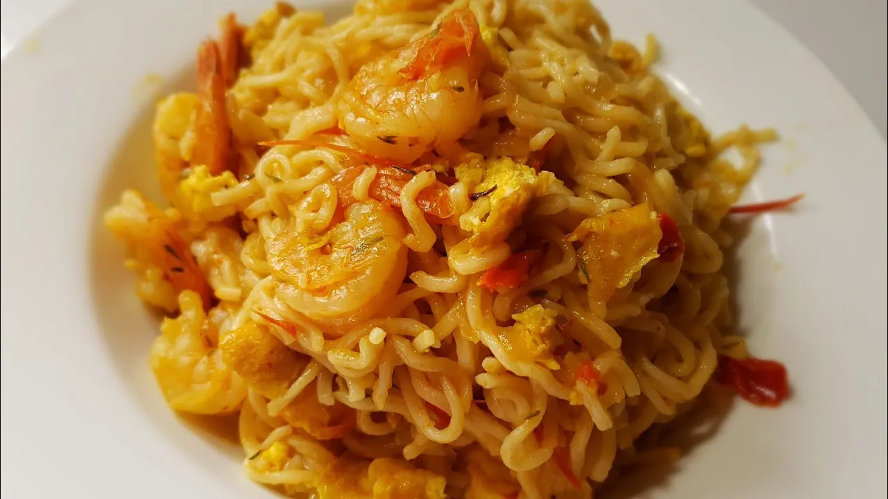 Shrimp Noodle Recipe   Noodle and shrimp recipe