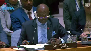 السفير الحارث ادريس يقدم بيان السودان أمام مجلس الأمن الدولي على خلفية مجازر المليشيا بالفاشر 