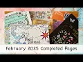 Completed Pages February 2025 Adult Coloring