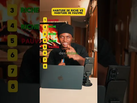 Habitude de riches vs habitude de pauvres