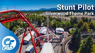 Stunt Pilot front seat on-ride 4K POV Silverwood Theme Park