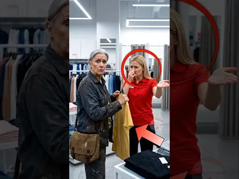 Store Employee Humiliated a Dirty Old Woman… Then She Revealed She's the CEO 😱 #shorts #kindness
