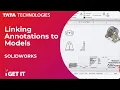 Linking Annotations to Models Views in SOLIDWORKS