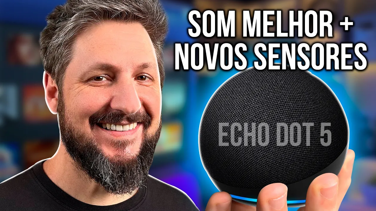Echo Dot 5ª geração: som melhor e Alexa mais INTELIGENTE!