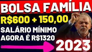 AUXÍLIO BRASIL R$600 + R$150 POR CRIANÇA - SALÁRIO MÍNIMO DE R$1320