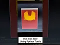 Iron Man Helmet Drawing Using Python Turtle Avengers Tony Stark codewithoutload