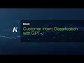 Build a Customer Intent Classification Application with the GPT-J Model No-Code