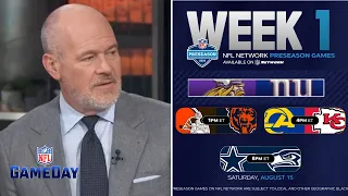 NFL GAMEDAY | Rich Eisen BOLD-predicts for Browns vs. Bears - Vikings vs. Giants - Rams vs. Chiefs?