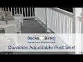 Adjustable Post Skirt by Durables