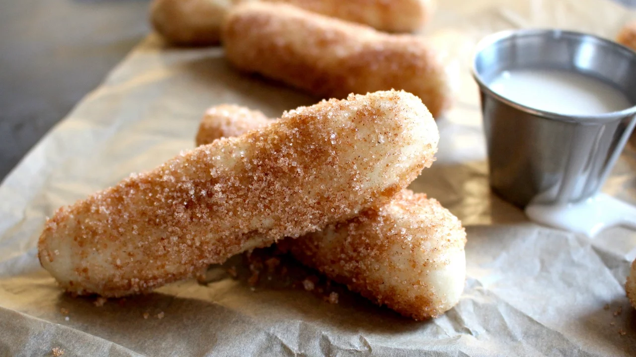 Fluffy Cinnamon Bread Sticks with Dipping Sauce