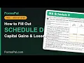 How to Fill Out IRS Schedule D Capital Gains and Losses Step by Step