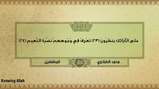 محمد الطبلاوي سورة المطففين 