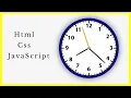 Analog Clock with HTML CSS and JavaScript JavaScript Tutorial 2023