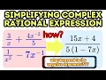 Simplifying Complex Rational Expressions with Negative Exponents