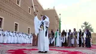 العرضة السعودية  تراث وثقافة  تقرير  عبدالله السلمي دندنها