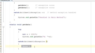 214 Example of Re throwing Exception in Java Programming Hindi