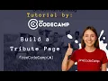 Build a Tribute Page with HTML CSS freeCodeCamp Project Tutorial