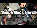 Toro TimeMaster Pull Cord Snaps Back Hard Start Cord Rips Out Of Your Hand Full Diagnosis Repair