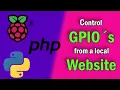 Crontol Raspberry s GPIO s from a local Website