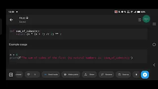 Sum of Cubes of First N Natural Numbers in Python Python Tutorial