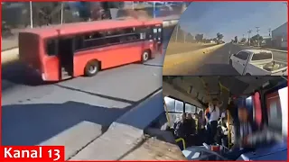 Mexican driver skillfully flees from cartel gunmen who tried to stop and set his bus on fire -